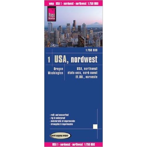 USA (1): Northwest, travel map - Reise Know-How