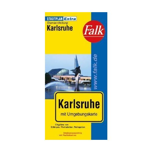 Karlsruhe Extra várostérkép - Falk