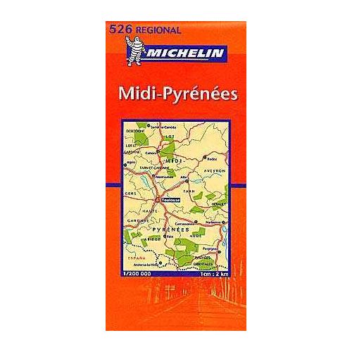 Midi-Pyrenees - Michelin 525