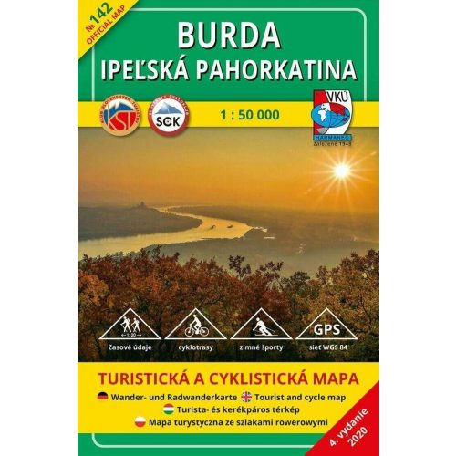 Burda & Ipeľská pahorkatina, hiking map (142) - VKÚ