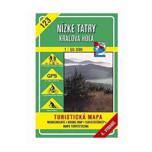 Low Tatra Mountains, Kráľova hoľa, hiking map (2006) - VKÚ