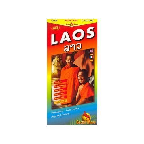 Laos, travel map - Gecko Maps