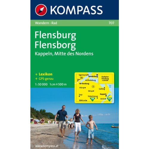 Flensburg, hiking map (WK 707) - Kompass