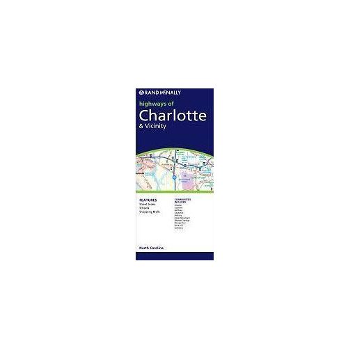 Charlotte & Vicinity, NC térkép - Rand McNally