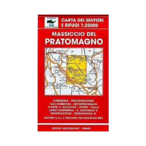 Massiccio del Pratomagno térkép (No 31/32) - Multigraphic 