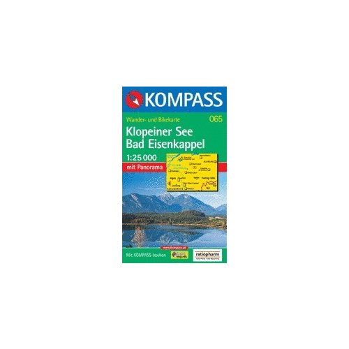 Klopeiner See, Bad Eisenkappel turistatérkép (WK 065) - Kompass