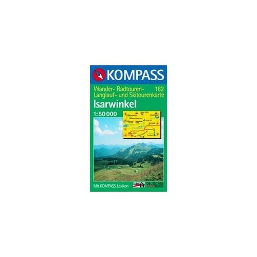 Isarwinkel turistatérkép (WK 182) - Kompass