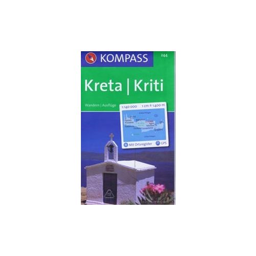Crete, hiking map (WK 244) - Kompass