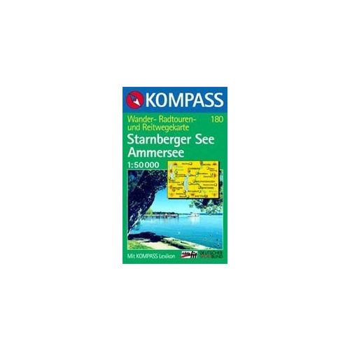 Starnberger See, Ammersee turistatérkép (WK 180) - Kompass