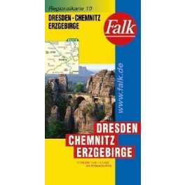Dresden, Chemnitz, Erzgebirge autótérkép - Falk 