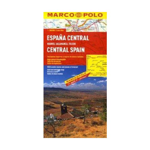 Spanyolország középső része térkép - Marco Polo