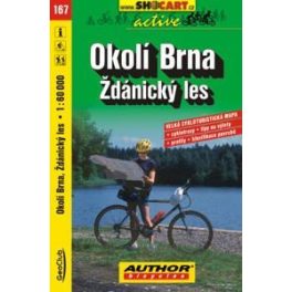   Brno környéke, Ždánický les kerékpártérkép (167) - ShoCart