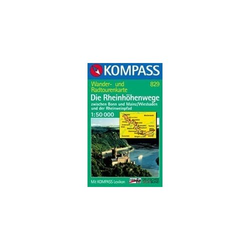 WK 829 Die Rheinhöhenwege - KOMPASS