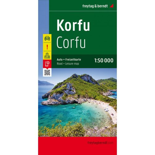 Corfu, travel map - Freytag-Berndt