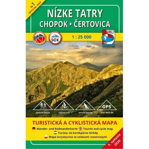 Low Tatra Mountains, Chopok, Čertovica (TM 1), hiking map - VKÚ