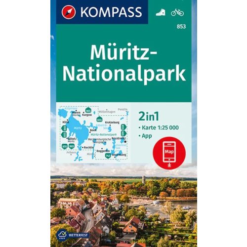 Müritz Nemzeti Park turistatérkép (WK 853) - Kompass