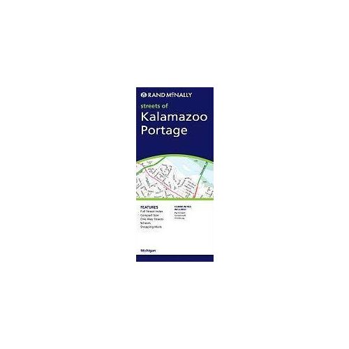Kalamazoo & Portage, MI térkép - Rand McNally