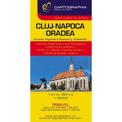 Cluj-Napoca & Oradea, city map - Cartographia