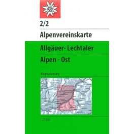   Allgäuer & Lechtaler Alpen (East), hiking map (2/2) - Alpenvereinskarte
