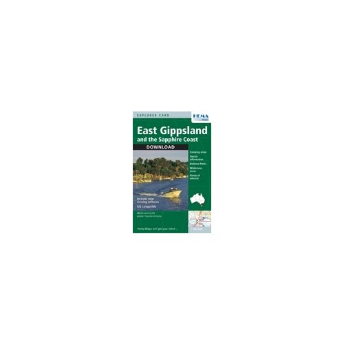 East Gippsland and the Sapphire Coast térkép - Hema