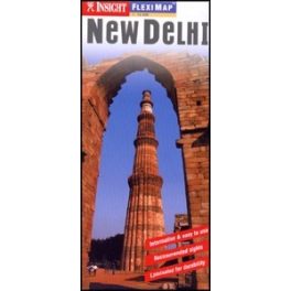 Új-Delhi laminált térkép - Insight