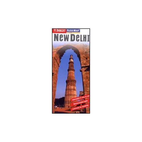 Új-Delhi laminált térkép - Insight
