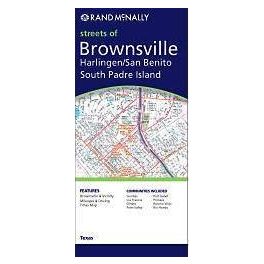   Brownsville, Harlingen, San Benito, South Padre Island, TX térkép - Rand McNally