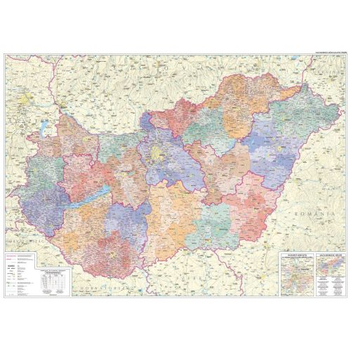 Magyarország községhatáros közigazgatási térképe - Szarvas & Kárpátia & Dimap