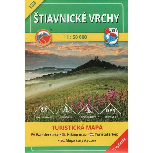 Štiavnické vrchy, hiking map (138) - VKÚ