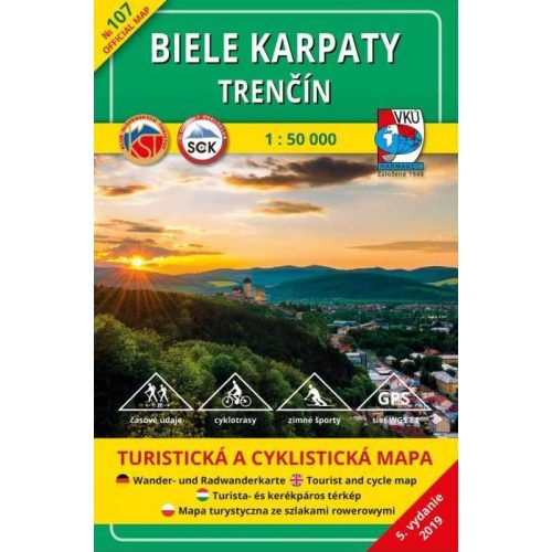 White Carpathians & Trenčín, hiking map (107) - VKÚ