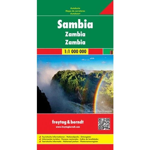 Zambia, travel map - Freytag-Berndt