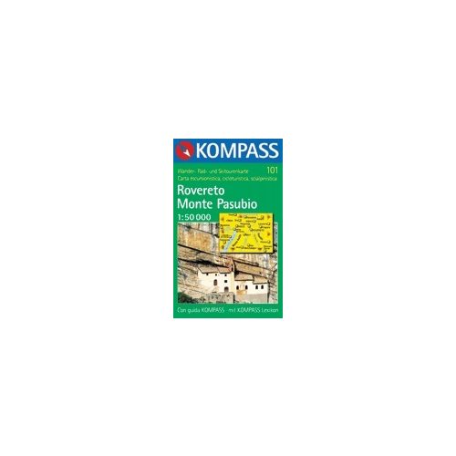Rovereto, Monte Pasubio turistatérkép (WK 101) - Kompass