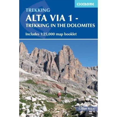 Dolomitok: Alta Via 1, angol nyelvű trekkingkalauz - Cicerone