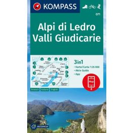  Alpi di Ledro & Valli Giudicarie, hiking map (WK 071) - Kompass