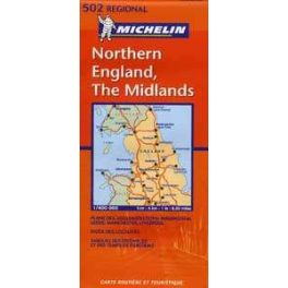 Észak-Anglia, Midlands - Michelin 502