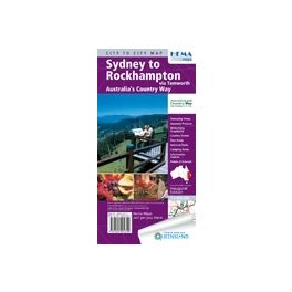 Sydney to Rockhampton Hema City to City Road Maps - térkép