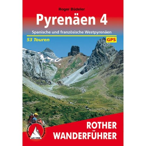 Pireneusok (4), német nyelvű túrakalauz - Rother