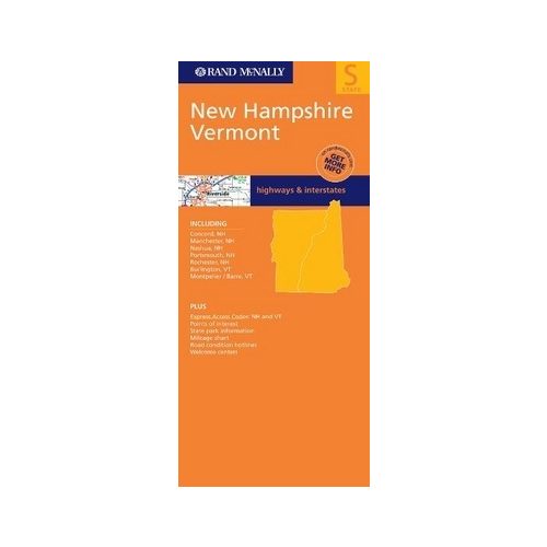 New Hampshire & Vermont térkép - Rand McNally