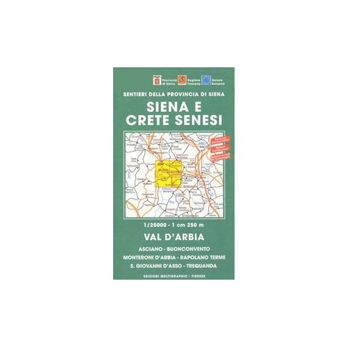 Crete Senesi 1 - Val d'Arbia térkép (No 517) - Multigraphic 