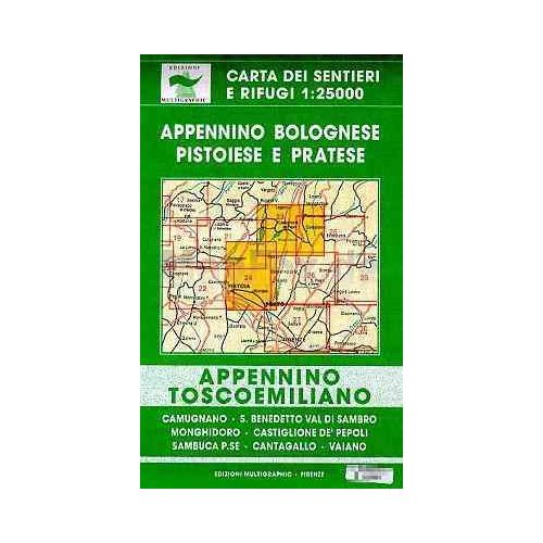 Appennino Bolognese, Pistoiese & Pratese térkép (No 23/24) - Multigraphic 