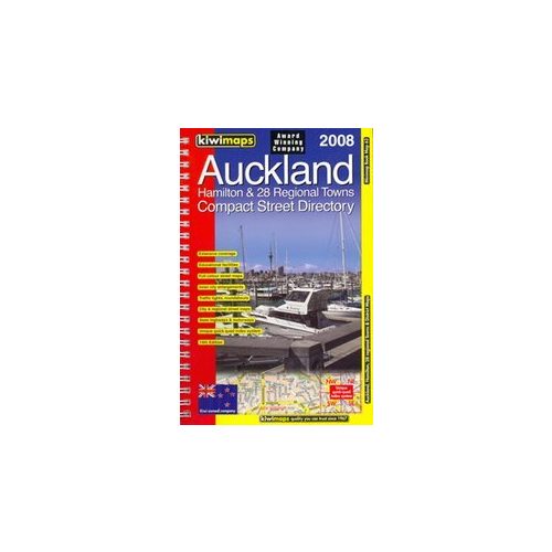 Auckland, Hamilton és 28 város térkép - Kiwimaps