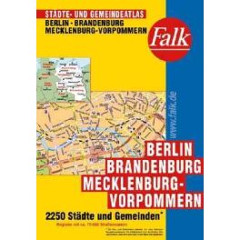   Berlin, Brandenburg és Mecklenburg-Vorpommern minden városa atlasz - Falk