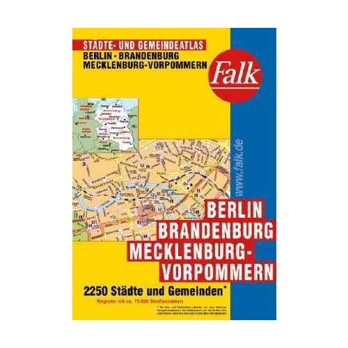 Berlin, Brandenburg és Mecklenburg-Vorpommern minden városa atlasz - Falk