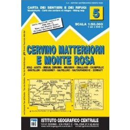 Matterhorn & Monte Rosa, hiking map (5) - IGC