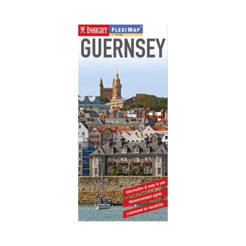 Guernsey laminált térkép - Insight