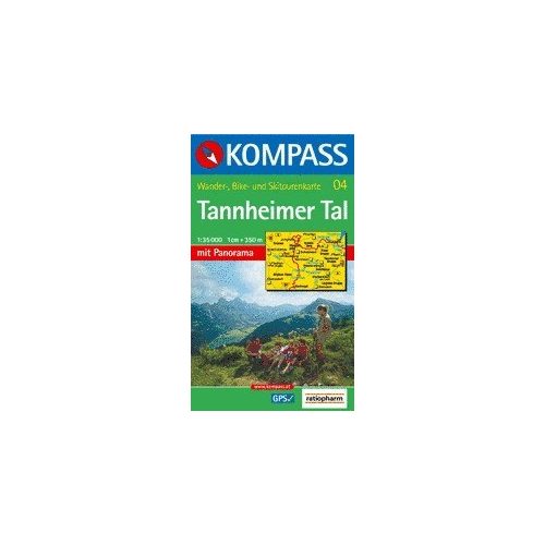 Tannheimer Tal turistatérkép (WK 04) - Kompass