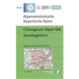 Chiemgau Alps (East), hiking map (BY-19) - Alpenvereinskarte