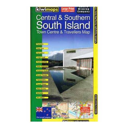 South Island Central and Southern térkép - Kiwimaps 