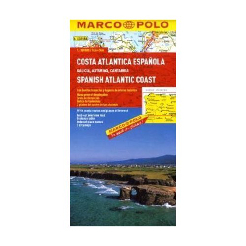 Spanyolország atlanti partja térkép - Marco Polo