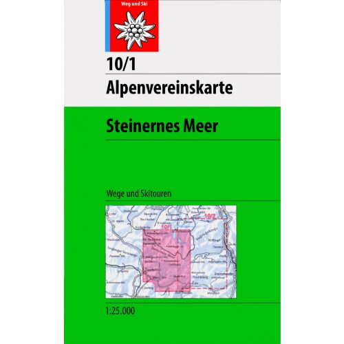 Steinernes Meer, hiking map (10/1) - Alpenvereinskarte